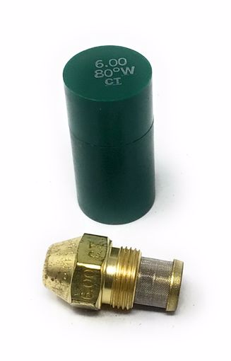 Picture of DELAVAN 6.00 GPH 80° W NOZZLE W/ MESH STRAINER 00600-80W7 6.00-80W