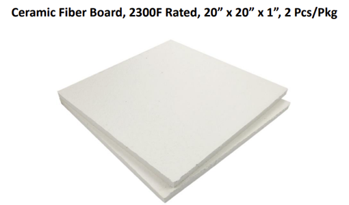 Picture of LYNN 1019 KAOWOOL BOARD 20” X 20” X 1” QTY - 1 BOARD