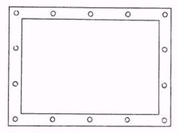 Picture of LYNN 9512 POUCH GASKET FOR MILLER AND NORDYNE CMF, MOC, MGC