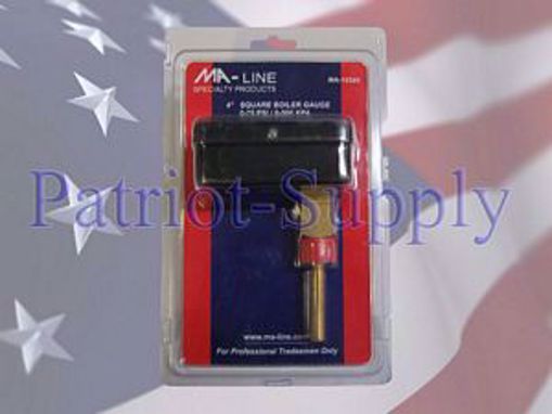 Picture of 1/2 NPT 0-75 PSI 4 SQUARE BACK MOUNT TRIDICATOR