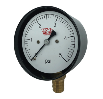 Picture of 1715500 WAL- RICH  0-5 PSI DIAPHRAGM GAUGE 2-1/2 X 1/4 BOTTOM MOUNT