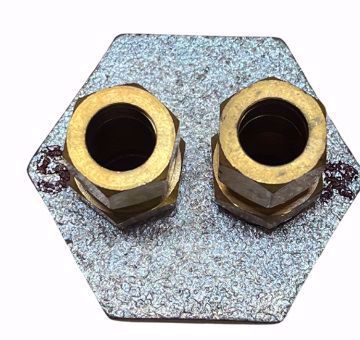Picture of 2 X 1/2 DOUBLE TAP BUSHING WITH FITTINGS (DUPLE