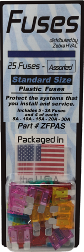 Picture of ZEBRA 25 PK ASSORTED FUSES