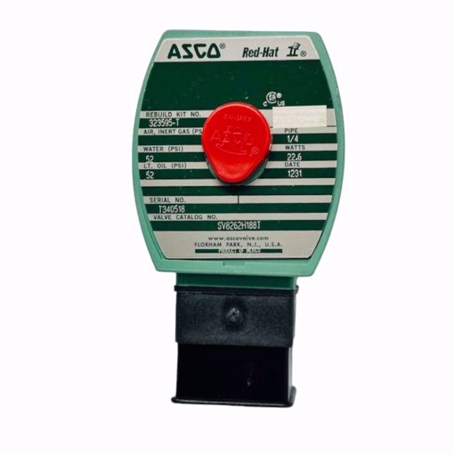 Picture of ASCO 1/4IN 24VDC 2WAY NC 0-125PSI DIN CONNECTION PTFE