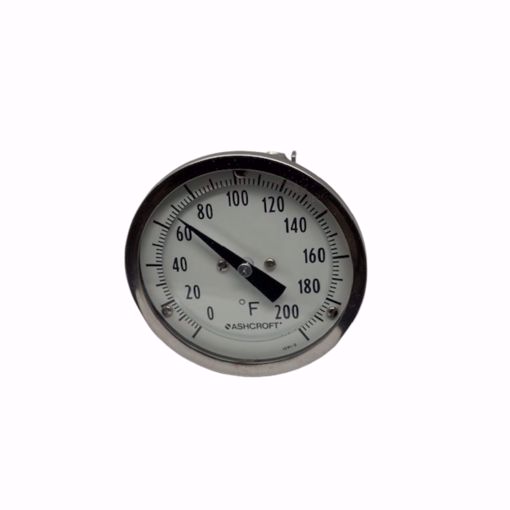 Picture of 3 BIMETAL THERMOMETER 0-200 1/2 CONNECTION, 2-1/2 STEM