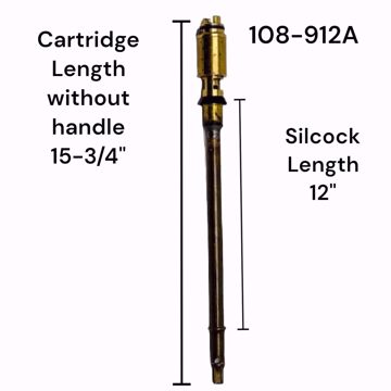 Picture of 12 INCH T-550 CARTRIDGE AND STEM ASSEMBLY