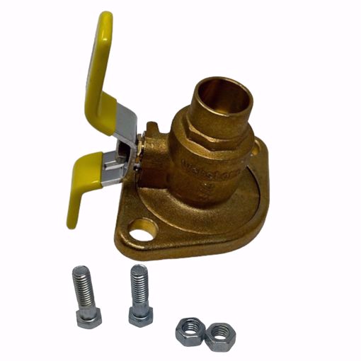 Picture of 3/4 SWT ISOLATOR W/ROT FLG FP BR BALL VALVE, 5140