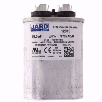 Picture of 15MFD 370V OVAL RUN CAPACITOR