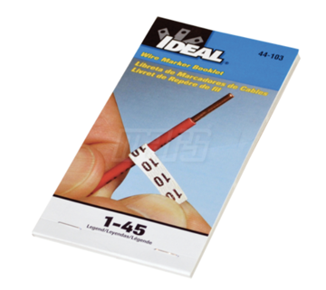 Picture of WIRE MARKER BOOK 1-45