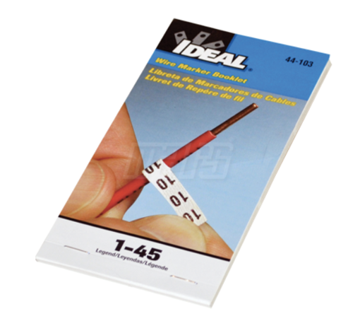 Picture of WIRE MARKER BOOK 1-45