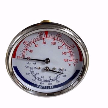 Picture of 60290 H.B. SMITH 3 1/4 INCH TEMPERATURE/PRESSURE GAGE (WATER)