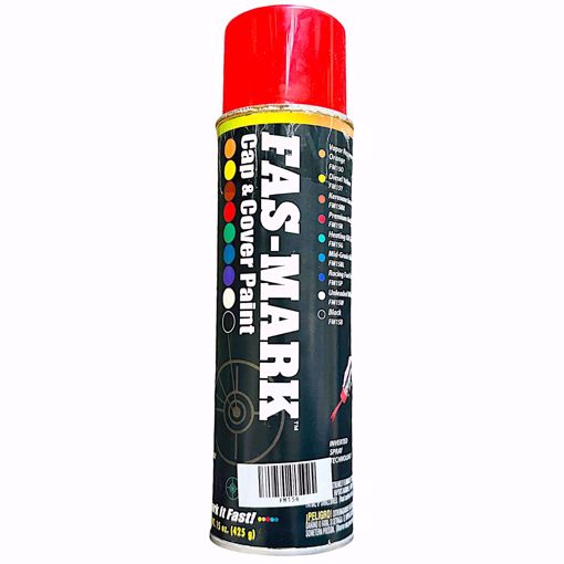 Picture of FAS-MARK CAP & COVER PAINT PREMIUM RED 15 OZ. AEROSOL