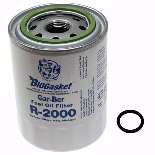 Picture of R2000 GAR-BER SPIN-ON OIL CARTRIDGE W/WATER BLO