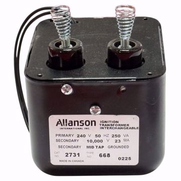 Picture of 2731-668  ALLANSON 240 VOLT 50 HZ TRANSFORMER