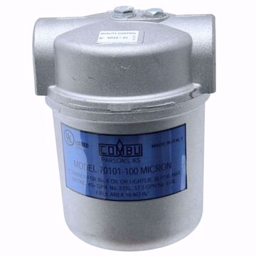 Picture of 40140 COMBU PRIMARY OIL FILTER 100 MICRON 1 INCH NPT 70101-100