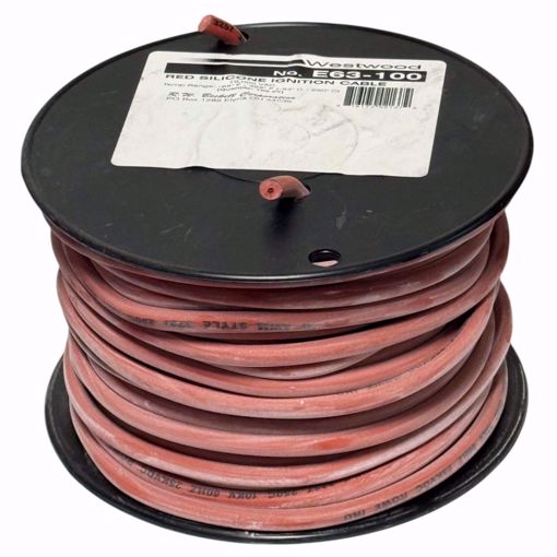 Picture of E63-100 100 FOOT ROLL OF GTO-15 RED SILICONE IGNITION CABLE