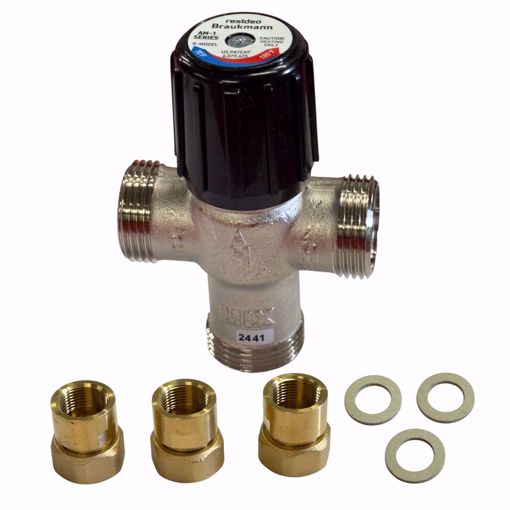 Picture of AM-1 SERIES MIXING VALVE 3/4 70-180F UNION THREADED HEATING