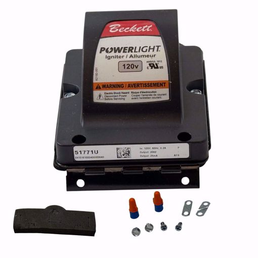 Picture of 51771U BECKETT 120V IGNITOR AND BASE PLATE FOR A AF AFG AND NX OIL BURNERS