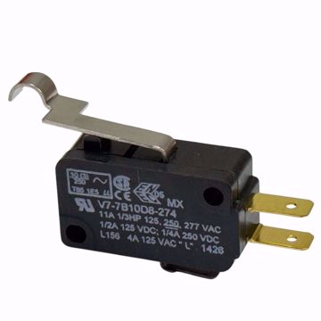 Picture of V7-7B10D8-274 MICROSWITCH SPDT 1NO/NC 11A 250VAC SWITCH