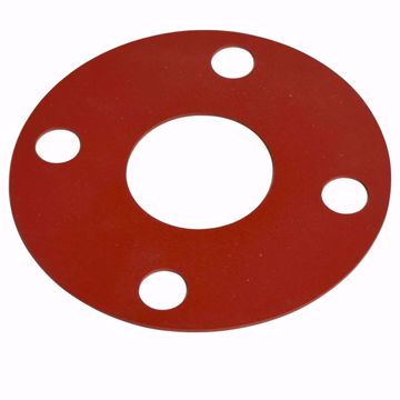 Picture of PIPE FLANGE GASKET-1 1/2 FULL FACE TYPE-1/16 TH RED RUBBER