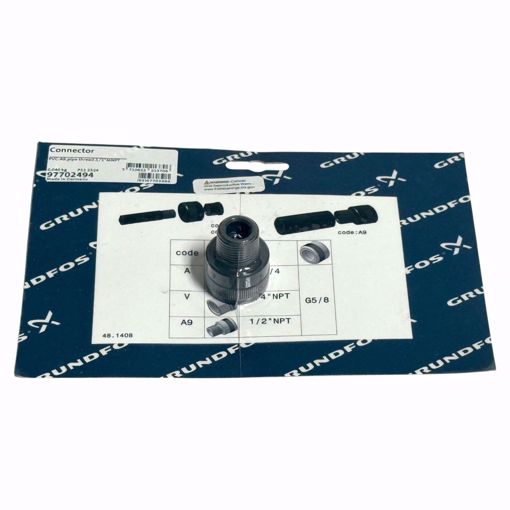 Picture of 97702494 GRUNDFOS KIT,CONNECTOR PVC-A9,PIPE THREAD.1/2MNP