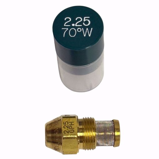 Picture of 00225-70W7 DELAVAN 2.25 GPH 70° W NOZZLE W/ MESH STRAINER