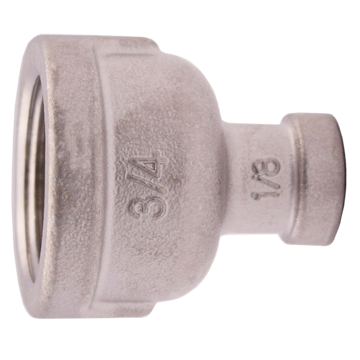 Picture of 1 X 1/2 SS304 RED COUPLING