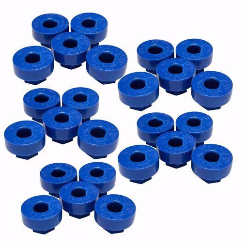 Picture of S85-110 WESTWOOD NYLO-FLEX END PIECE, FOR 7/16 SHAFT, BLUE
