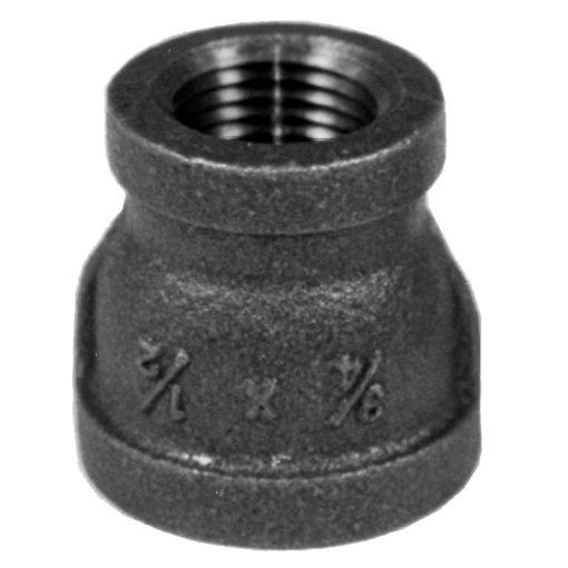 Picture of 1 X 1/4 BLACK RED. COUPLING