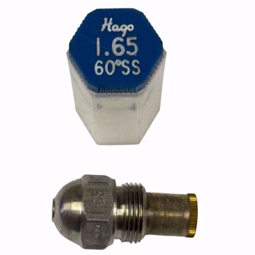 Picture of HAGO 1.65 GPH 60° SS SEMI SOLID NOZZLE, 16560SS, 22740