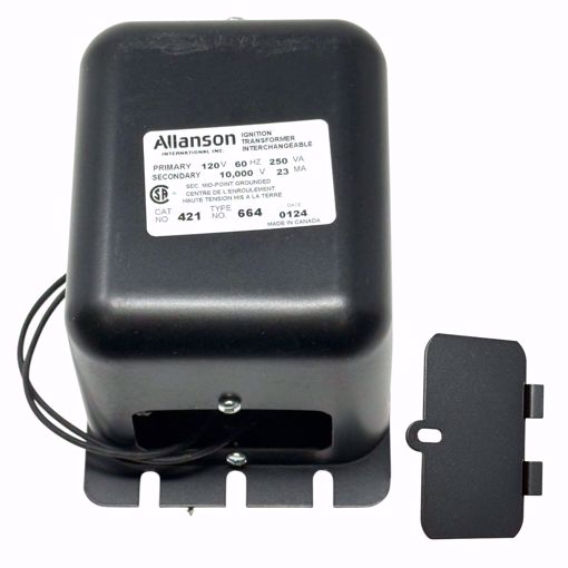 Picture of 421-664 ALLANSON 120 VOLT PRIMARY 60 HZ 10000 VOLT SECONDARY 23mA
