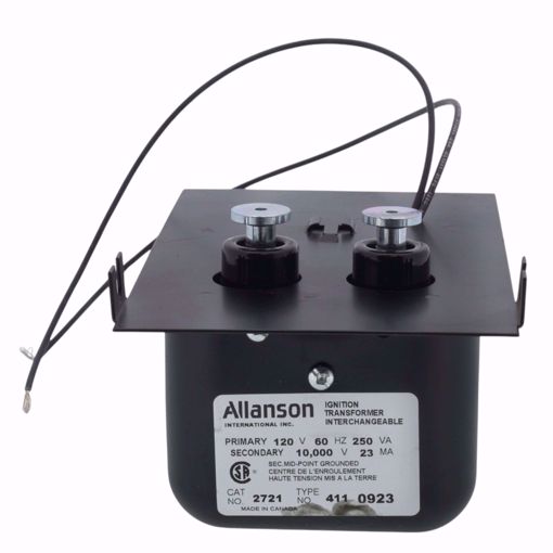 Picture of 2721-411 ALLANSON ABC SUNRAY MODEL 45 & 93 T84 IGNITION TRANSFORMER