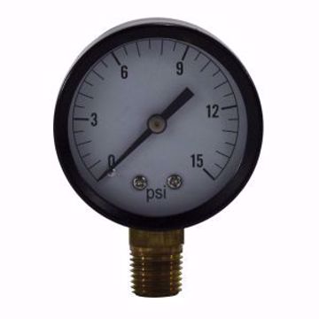 Picture of 0-15PSI LIGHT IND GAUGE 2FACE